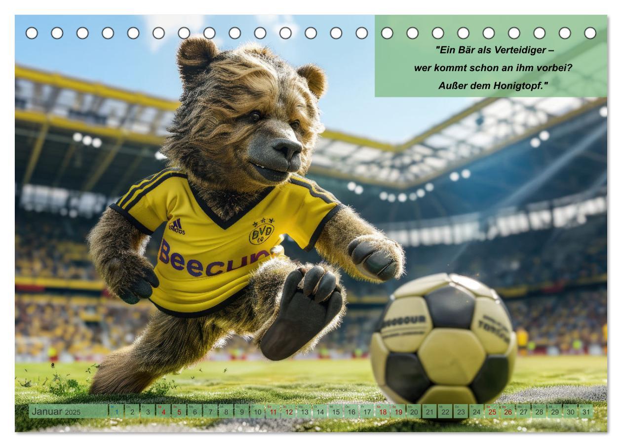 Bild: 9783457152829 | Der tierisch lustige Fußballkalender (Tischkalender 2025 DIN A5...