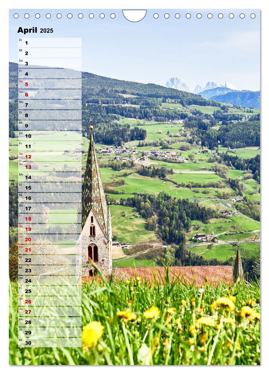 Bild: 9783435932801 | Süd-Tirol Terminplaner (Wandkalender 2025 DIN A4 hoch), CALVENDO...