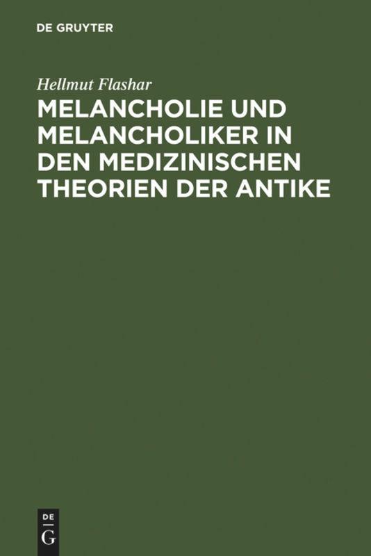 Cover: 9783110050110 | Melancholie und Melancholiker in den medizinischen Theorien der Antike