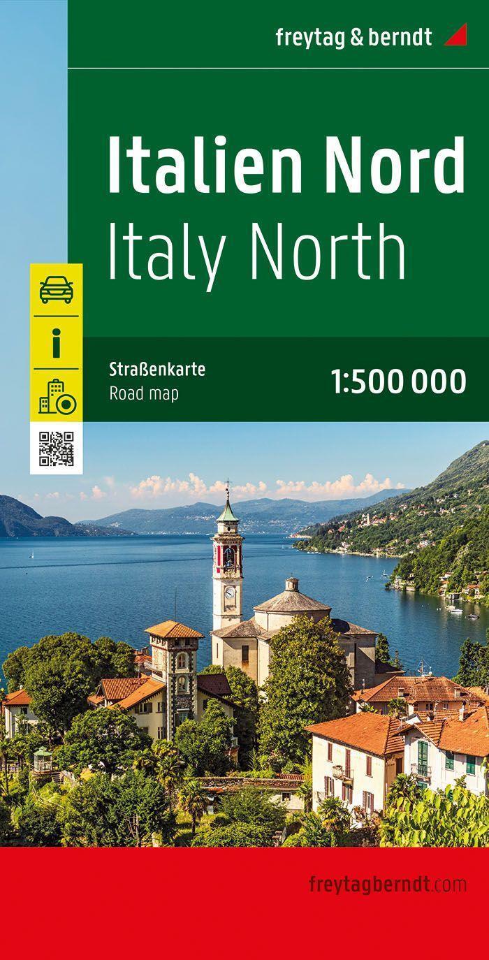 Cover: 9783707922134 | Italien Nord, Straßenkarte 1:500.000, freytag &amp; berndt | Berndt | 2023