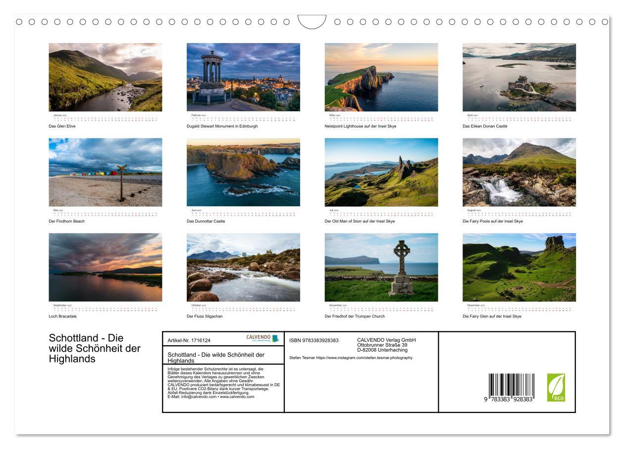 Bild: 9783383928383 | Schottland - Die wilde Schönheit der Highlands (Wandkalender 2025...