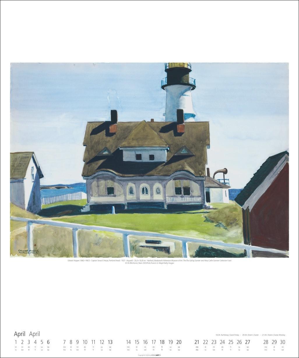 Bild: 9783839900154 | Edward Hopper Kalender 2025 | Kalender | Spiralbindung | 14 S. | 2025