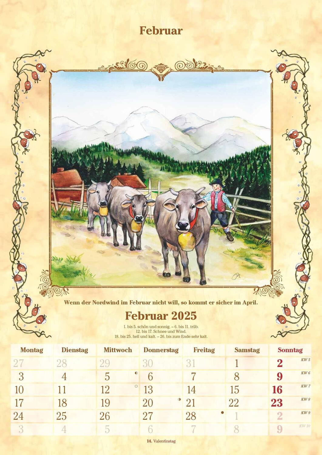 Bild: 4251732342043 | Bauernkalender 2025 - Bildkalender A3 (29,7x42 cm) - mit Feiertagen...