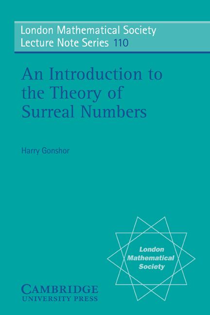 Cover: 9780521312059 | An Introduction to Surreal Numbers | H. Gonshor (u. a.) | Taschenbuch