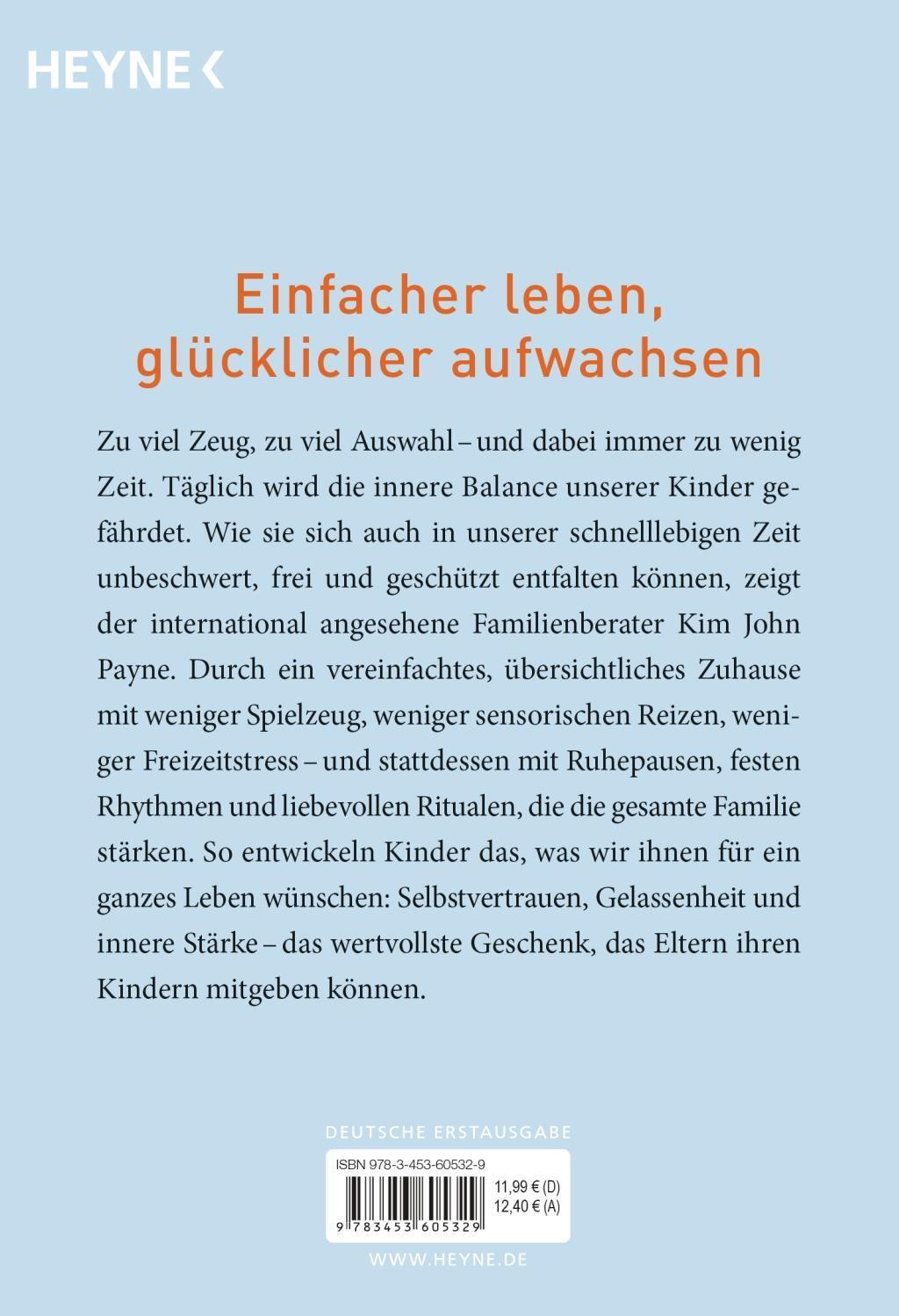 Bild: 9783453605329 | Simplicity Parenting | Kim John Payne | Taschenbuch | Deutsch | 2020