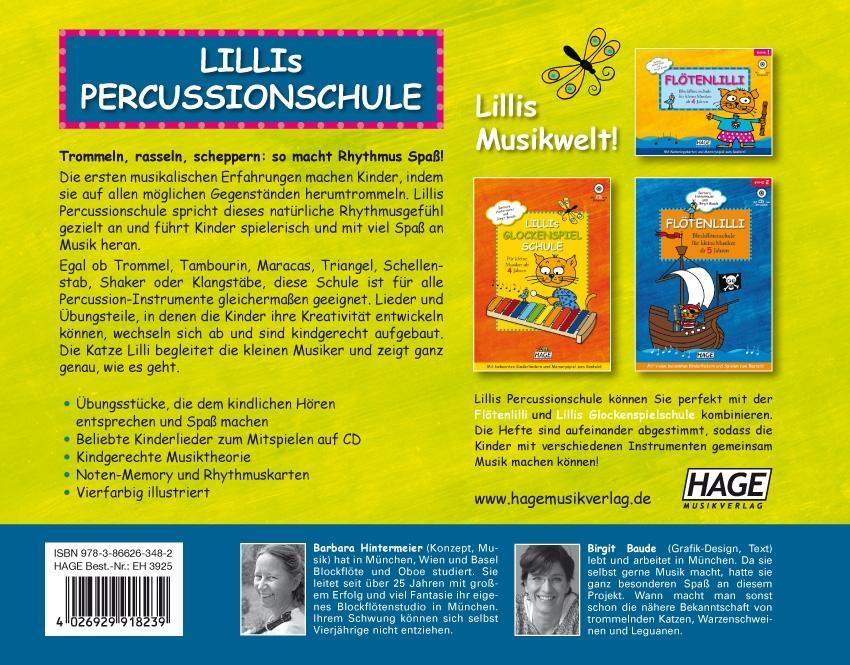 Bild: 9783866263482 | Lillis Percussionschule mit CD | Barbara Hintermeier (u. a.) | Buch