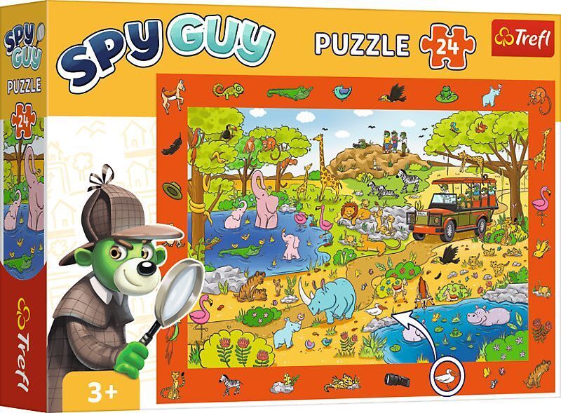 Cover: 5900511155914 | Observation / Beobachtungs Puzzle 24 - Spy Guy Safari | Spiel | 15591