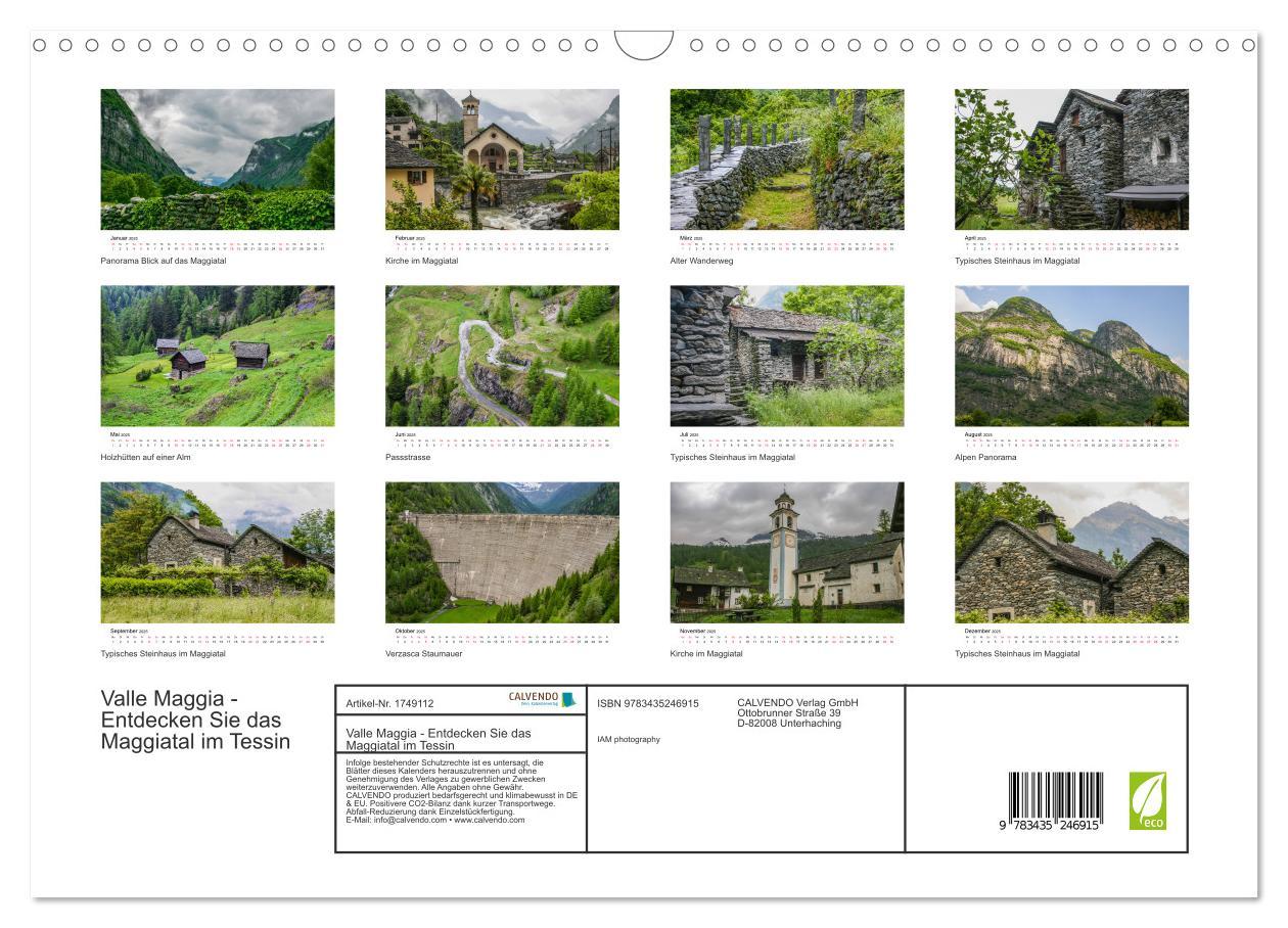 Bild: 9783435246915 | Valle Maggia - Entdecken Sie das Maggiatal im Tessin (Wandkalender...