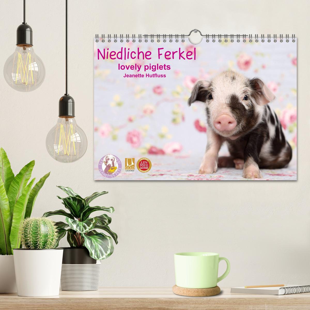 Bild: 9783435333943 | Niedliche Ferkel lovely piglets 2025 (Wandkalender 2025 DIN A4...