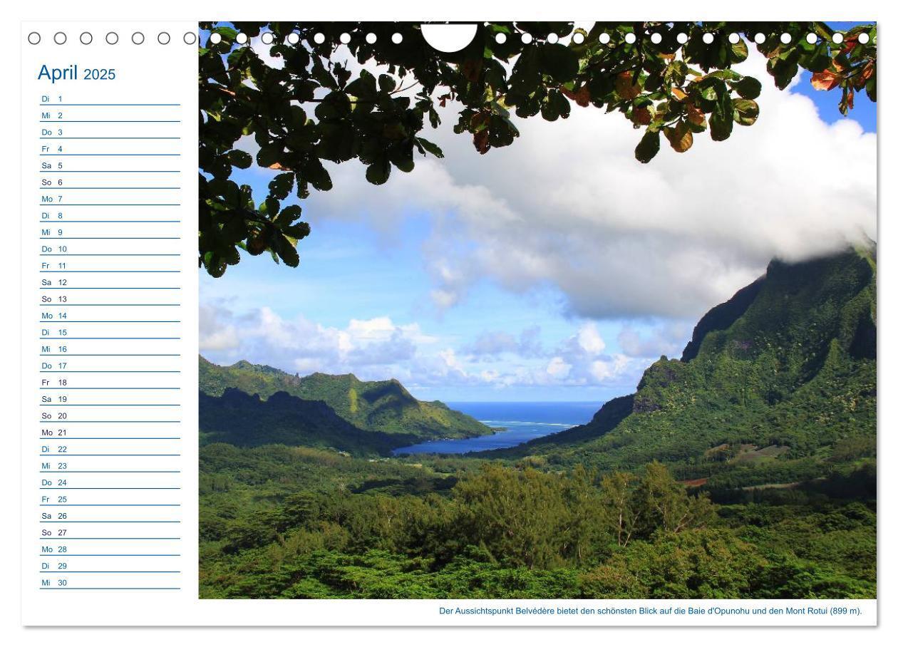 Bild: 9783435509874 | Südsee-Insel Mo'orea (Wandkalender 2025 DIN A4 quer), CALVENDO...