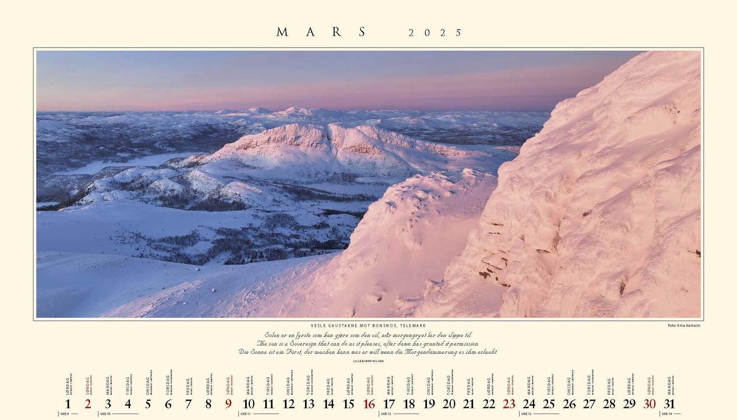 Bild: 9783930232970 | Panorama Norwegen 2025 Tischkalender | Kalenderforlaget | Kalender