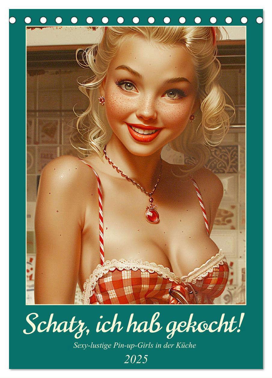 Cover: 9783457124734 | Schatz, ich hab gekocht! Sexy-lustige Pin-up-Girls in der Küche...