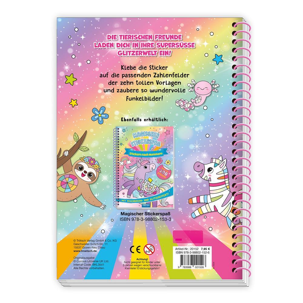 Bild: 9783988021526 | Trötsch Beschäftigungsbuch Stickerbuch Tierischer Stickerspaß | KG