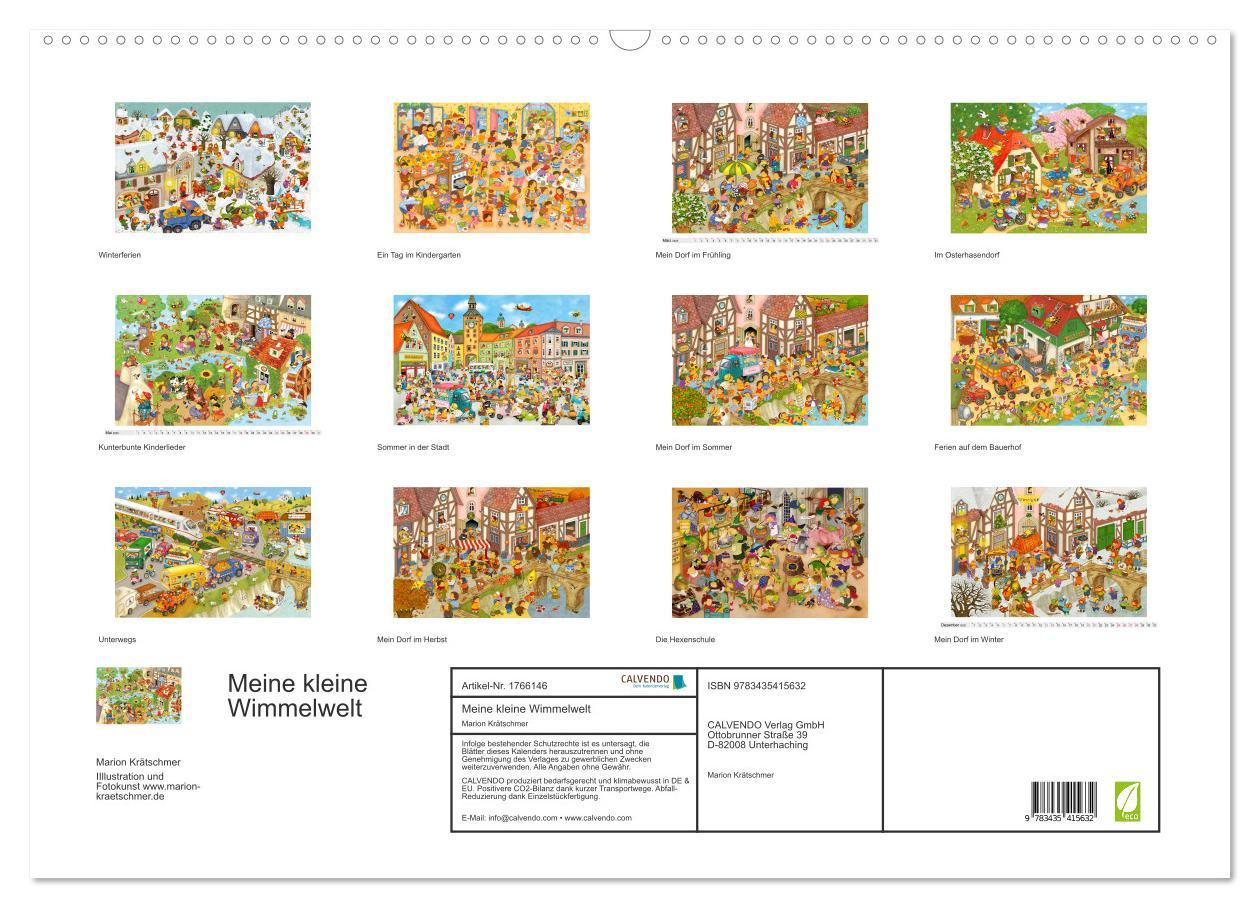 Bild: 9783435415632 | Meine kleine Wimmelwelt (Wandkalender 2025 DIN A2 quer), CALVENDO...