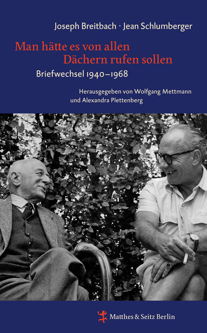 Cover: 9783957574466 | Man hätte es von allen Dächern rufen sollen | Briefwechsel 1940-1968