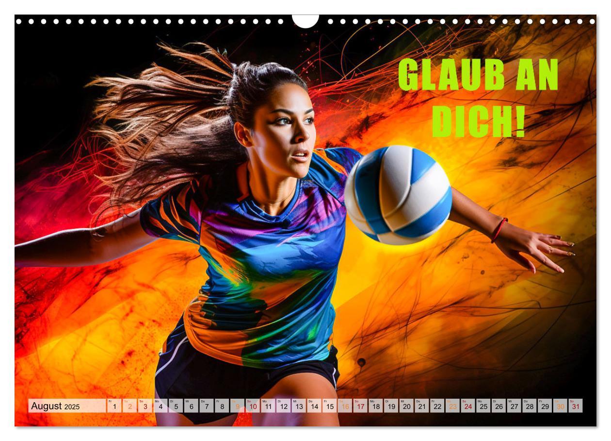 Bild: 9783383861994 | Volleyball und Motivation (Wandkalender 2025 DIN A3 quer), CALVENDO...