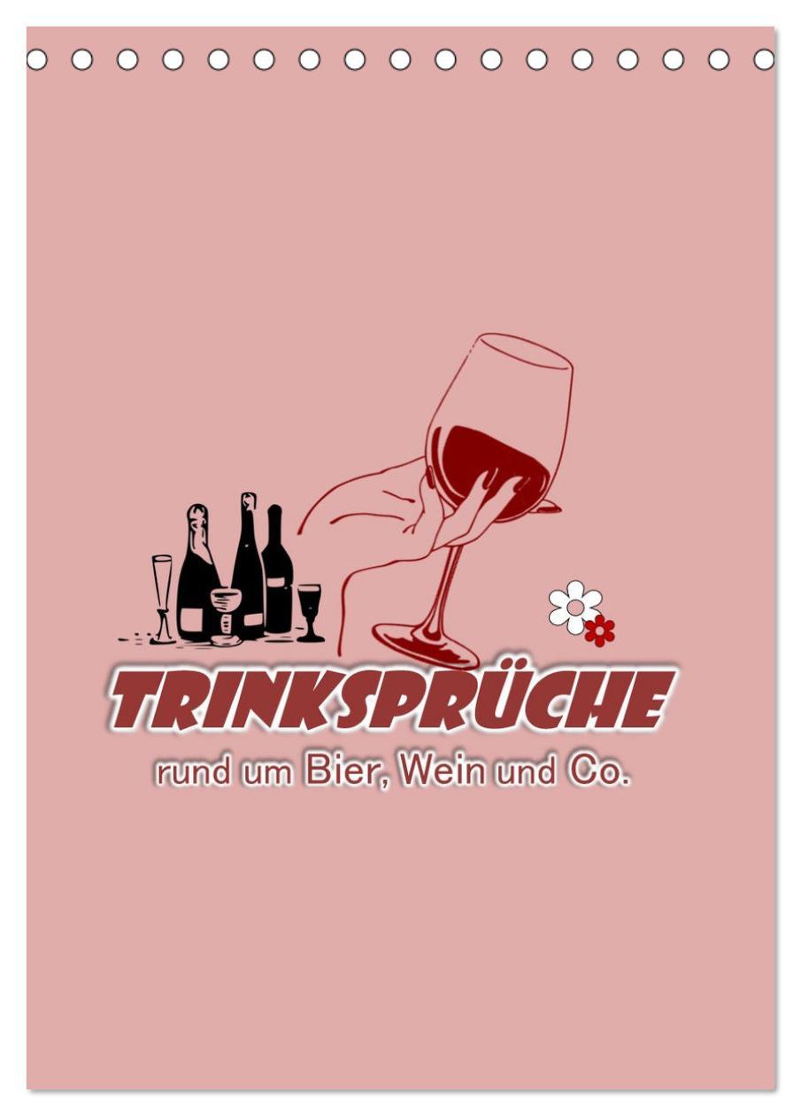 Cover: 9783435894352 | TRINKSPRÜCHE rund um Bier, Wein und Co. ¿ (Tischkalender 2025 DIN...