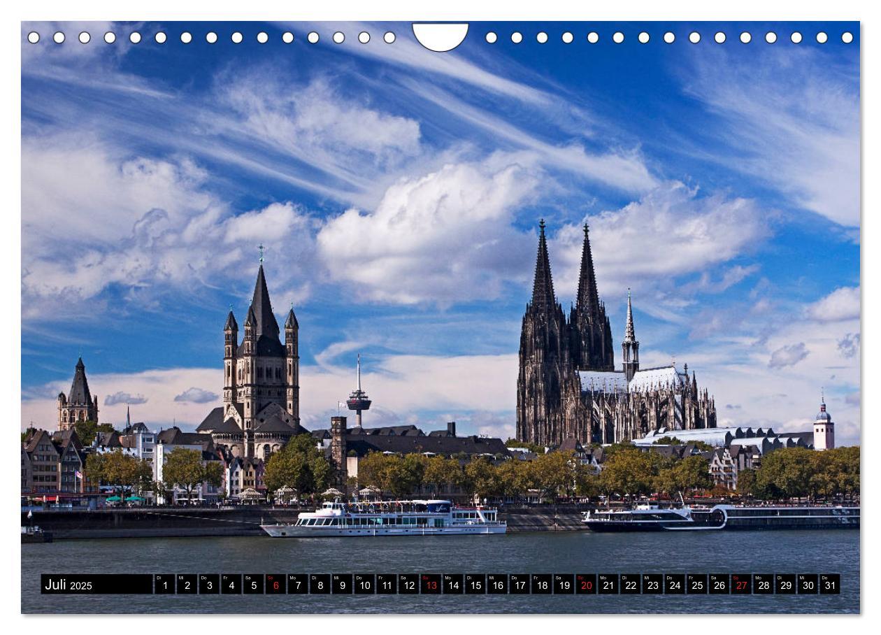 Bild: 9783435322275 | KÖLN AUSBLICK - RHEINBLICK (Wandkalender 2025 DIN A4 quer),...