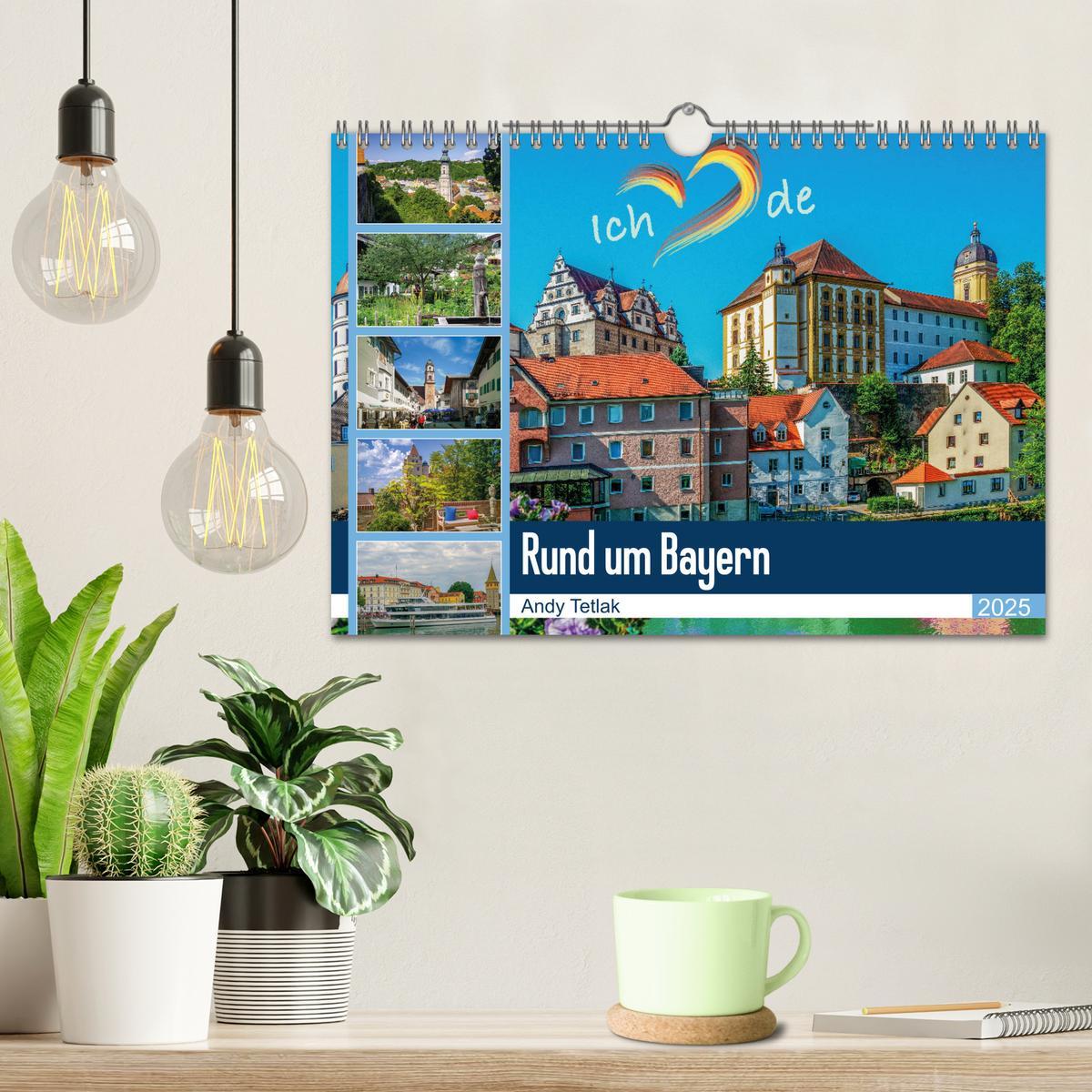 Bild: 9783435190379 | Rund um Bayern (Wandkalender 2025 DIN A4 quer), CALVENDO...