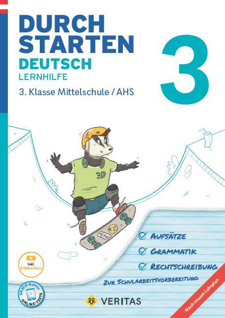 Cover: 9783710137525 | Durchstarten 3. Klasse - Deutsch Mittelschule/AHS - Lernhilfe | Buch