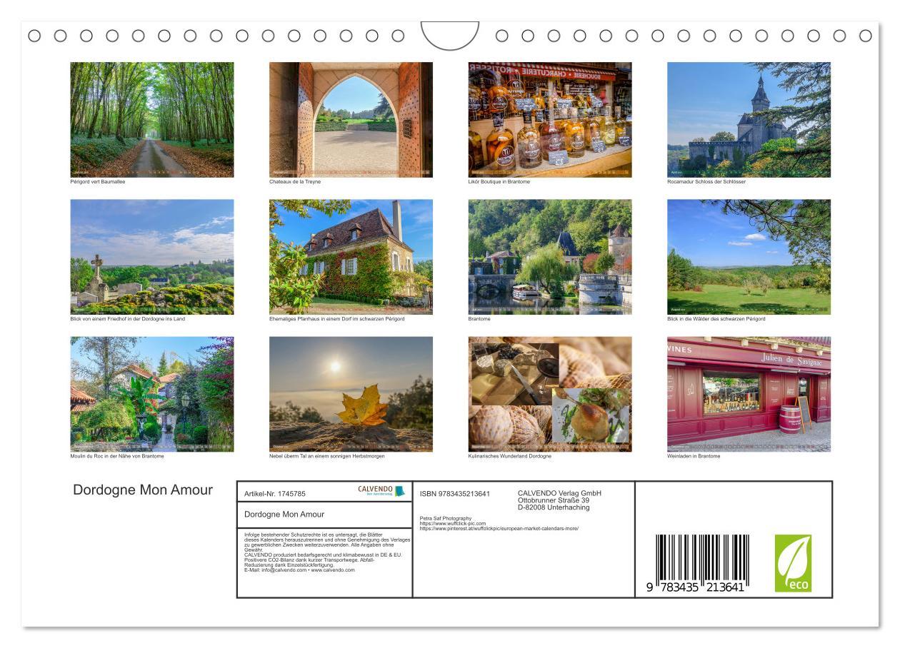 Bild: 9783435213641 | Dordogne Mon Amour (Wandkalender 2025 DIN A4 quer), CALVENDO...