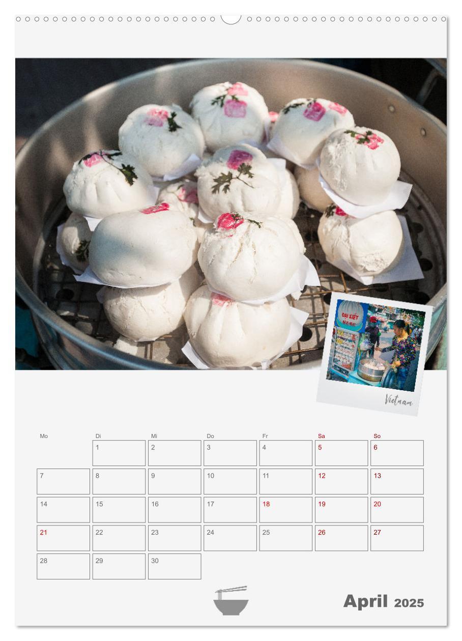 Bild: 9783435906482 | Street Food - Küchenplaner (Wandkalender 2025 DIN A2 hoch),...