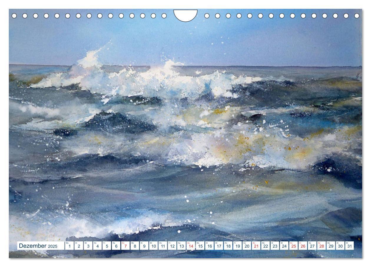 Bild: 9783435167753 | Nordseeaquarelle (Wandkalender 2025 DIN A4 quer), CALVENDO...