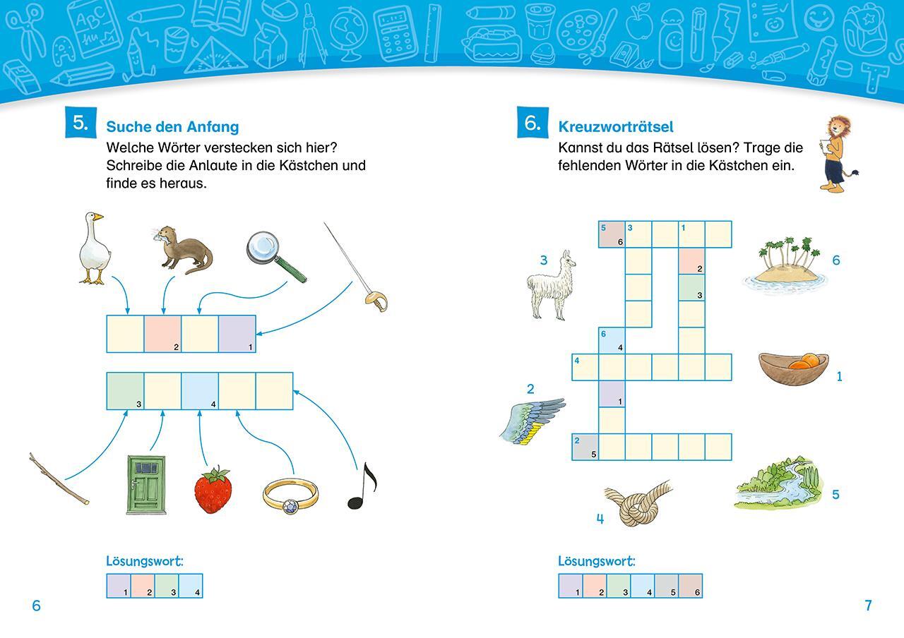 Bild: 9783743201903 | Leselöwen Kreuzworträtsel für Erstleser. 2. Klasse (Orange) | Orange