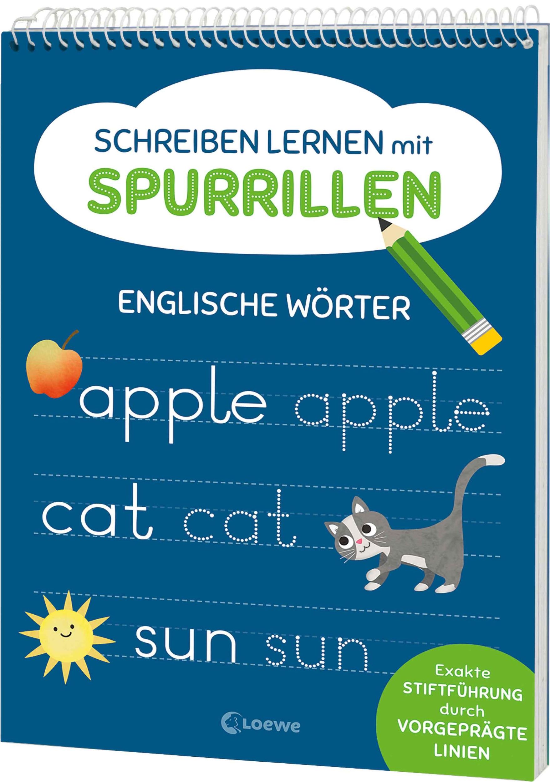 Cover: 9783743219731 | Schreiben lernen mit Spurrillen - Englische Wörter | Carmen Eisendle