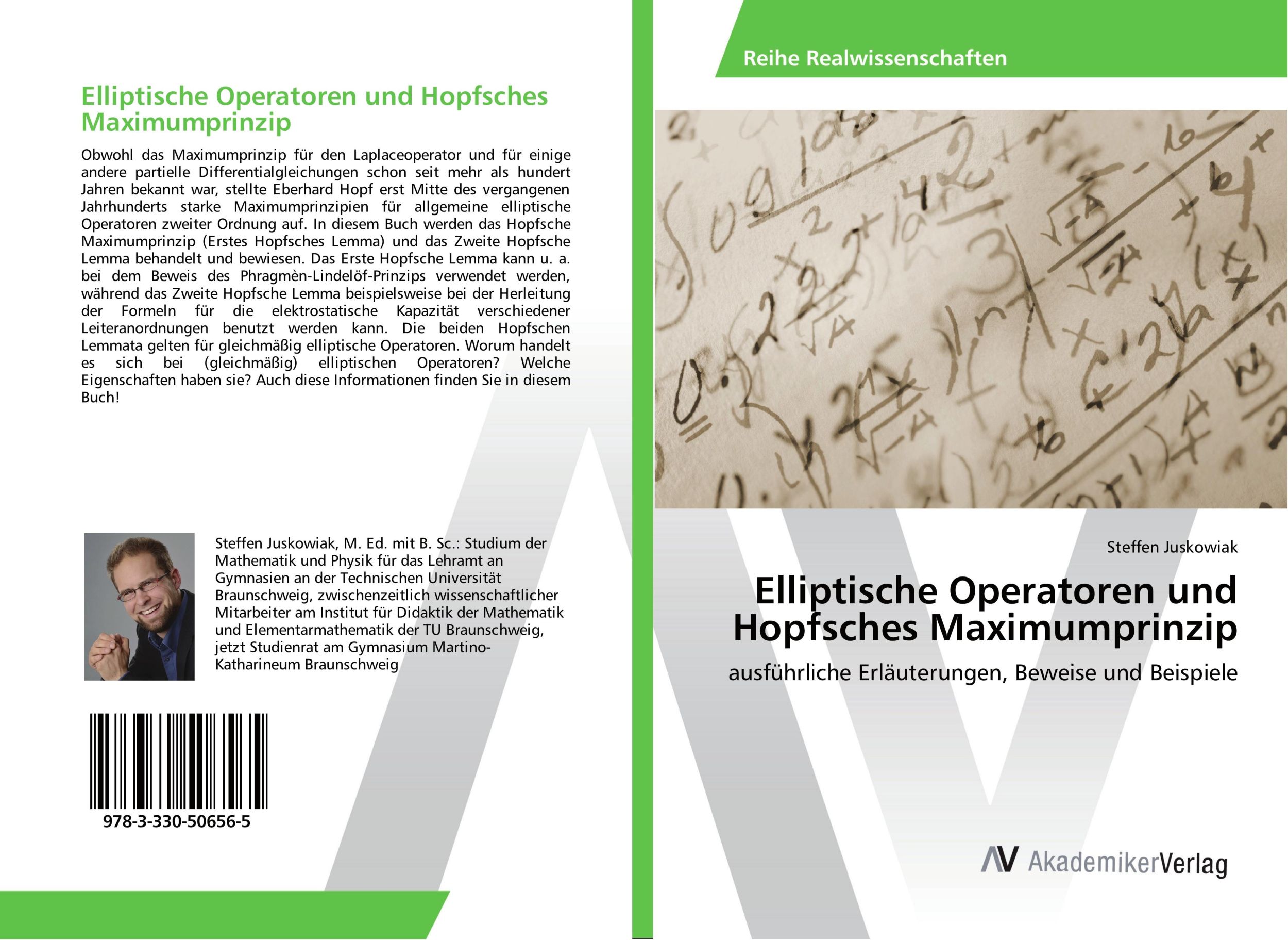 Cover: 9783330506565 | Elliptische Operatoren und Hopfsches Maximumprinzip | Juskowiak | Buch