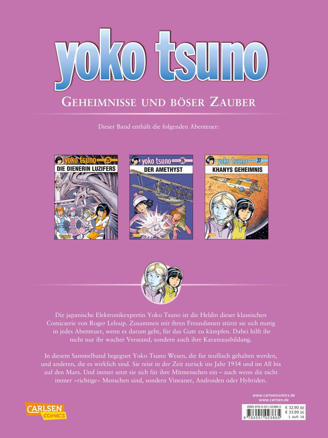 Rückseite: 9783551023865 | Yoko Tsuno Sammelband 09. Geheimnisse und böser Zauber | Roger Leloup