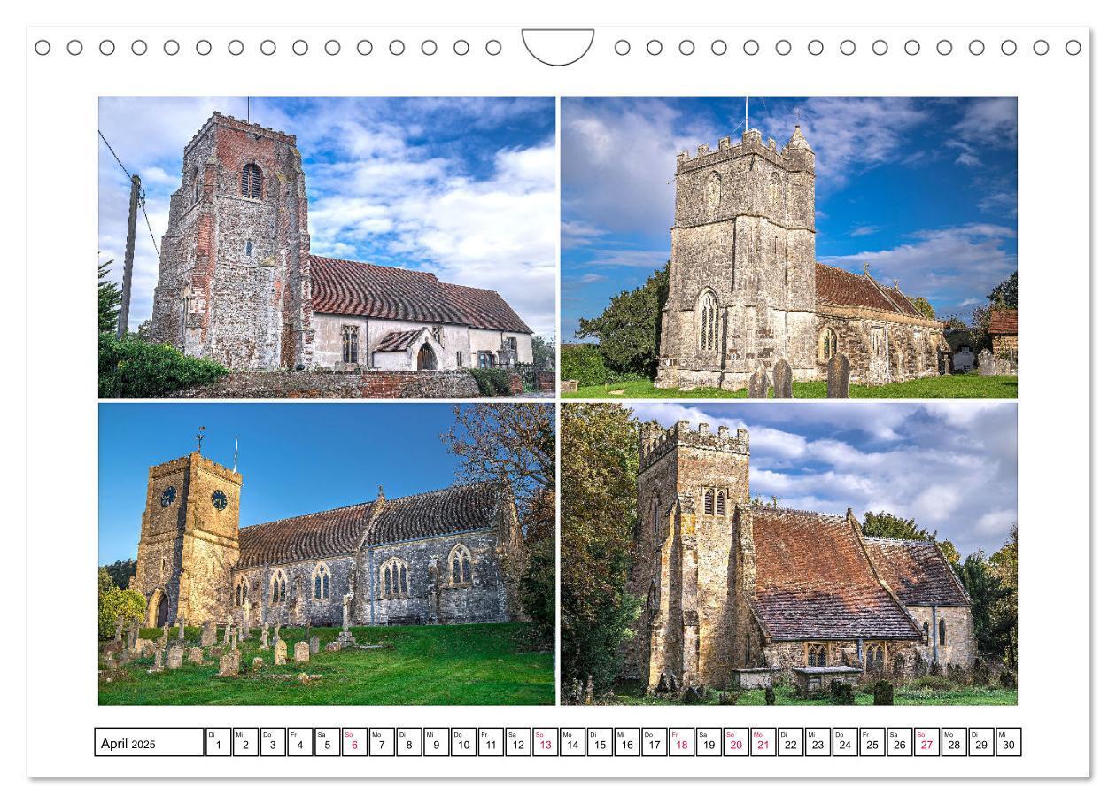 Bild: 9783383762291 | Trutzig und Wehrhaft - Englands Kirchen (Wandkalender 2025 DIN A4...