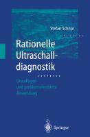 Cover: 9783540671350 | Rationelle Ultraschalldiagnostik | Stefan Schnur | Taschenbuch | xiii