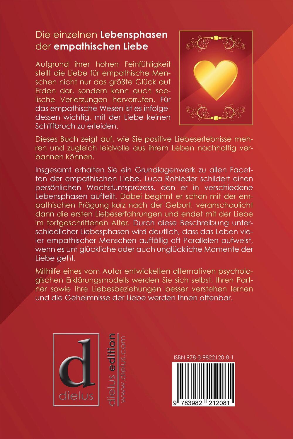 Bild: 9783982212081 | DIE LIEBE EMPATHISCHER MENSCHEN | Luca Rohleder | Taschenbuch | 235 S.