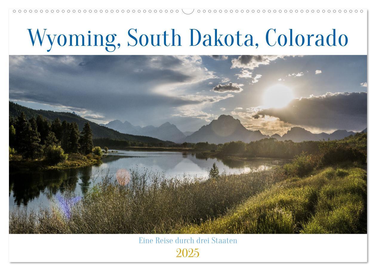 Cover: 9783383842535 | Wyoming, South Dakota Colorado (Wandkalender 2025 DIN A2 quer),...