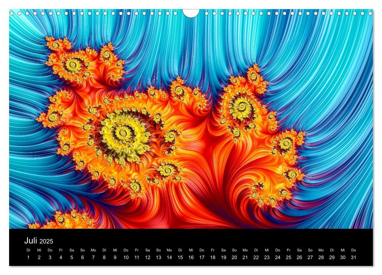 Bild: 9783435400553 | Fraktale - Farben - Formen 2025 (Wandkalender 2025 DIN A3 quer),...