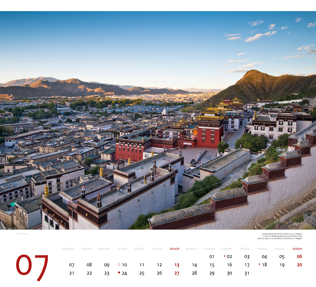 Bild: 9783938916513 | Tibet 2025 | Premium-Wandkalender Großformat 48,5 x 44cm | Schubert