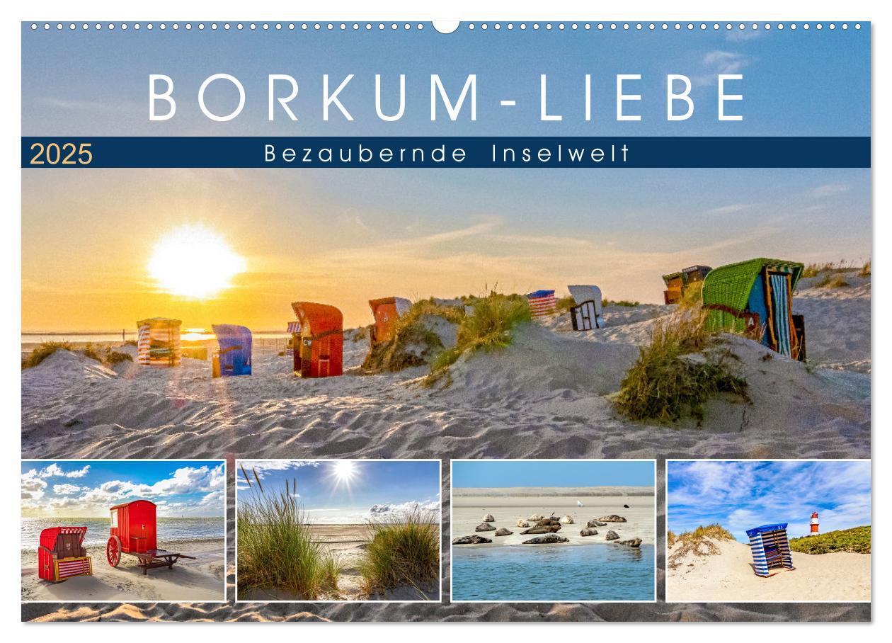 Cover: 9783435080410 | BORKUM-LIEBE (Wandkalender 2025 DIN A2 quer), CALVENDO Monatskalender