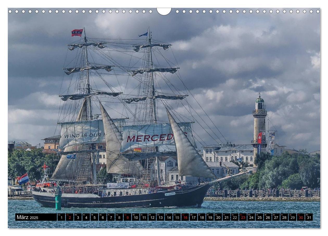 Bild: 9783435755837 | Segelschiffe vor Warnemünde (Wandkalender 2025 DIN A3 quer),...