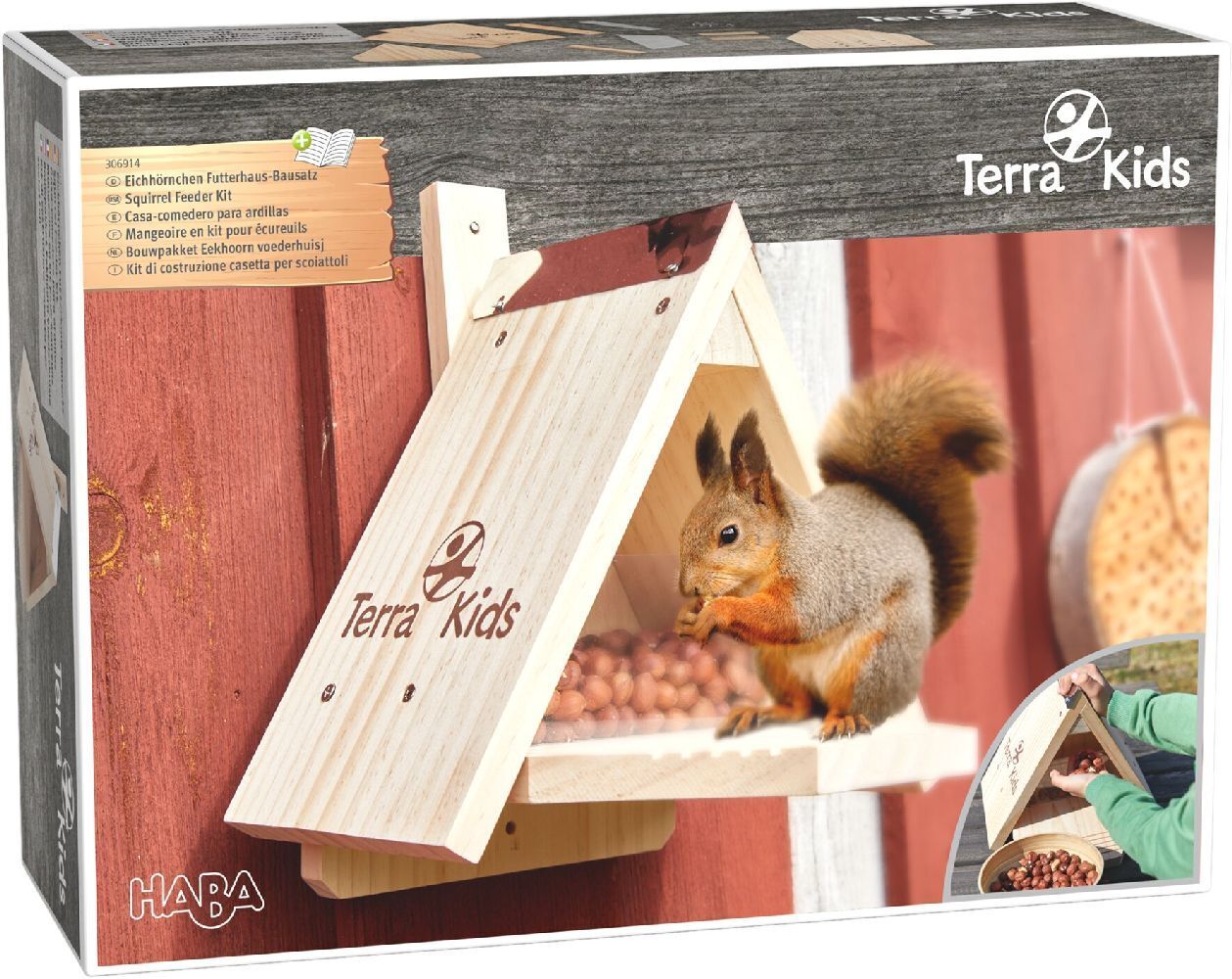 Bild: 4010168263588 | Terra Kids Eichhörnchen Futterhaus-Bausatz | Stück | 4c Faltschachtel