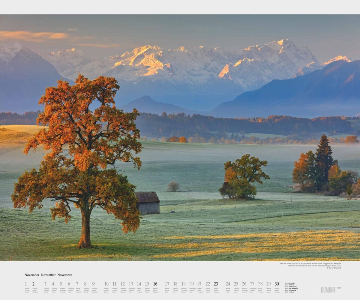 Bild: 4250809653747 | DUMONT - Im Zugspitzland 2025 Wandkalender, 60x50cm, Kalender mit...