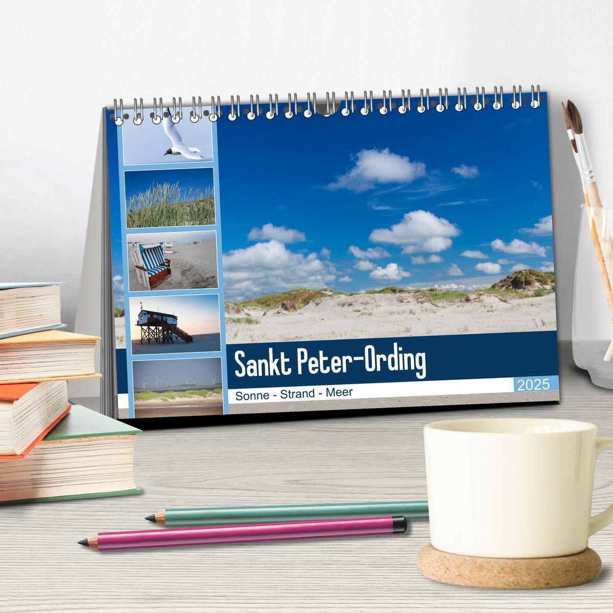 Bild: 9783435426850 | Sankt Peter-Ording. Sonne - Strand - Meer (Tischkalender 2025 DIN...