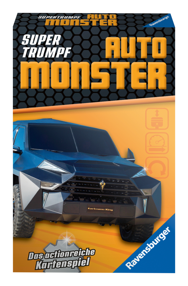 Cover: 4005556206902 | Ravensburger Kartenspiel, Supertrumpf Auto Monster 20690, Quartett...