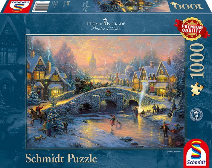 Cover: 4001504584504 | Winterliches Dorf (Puzzle) | Thomas Kinkade | Spiel | In Spielebox