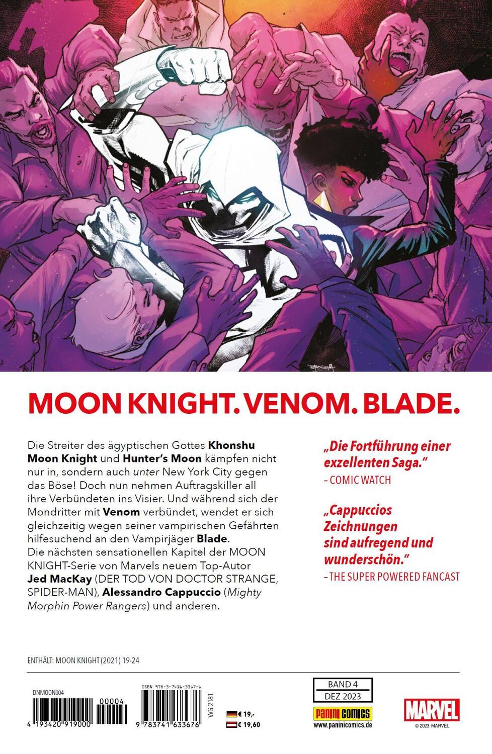 Rückseite: 9783741633676 | Moon Knight: Wächter der Nacht | Bd. 4: Unter Kontrolle | Taschenbuch