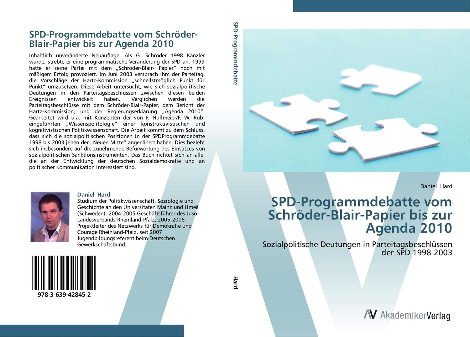 Cover: 9783639428452 | SPD-Programmdebatte vom Schröder-Blair-Papier bis zur Agenda 2010