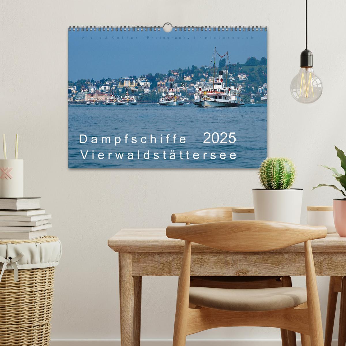 Bild: 9783435107124 | Dampfschiffe Vierwaldstättersee (Wandkalender 2025 DIN A3 quer),...