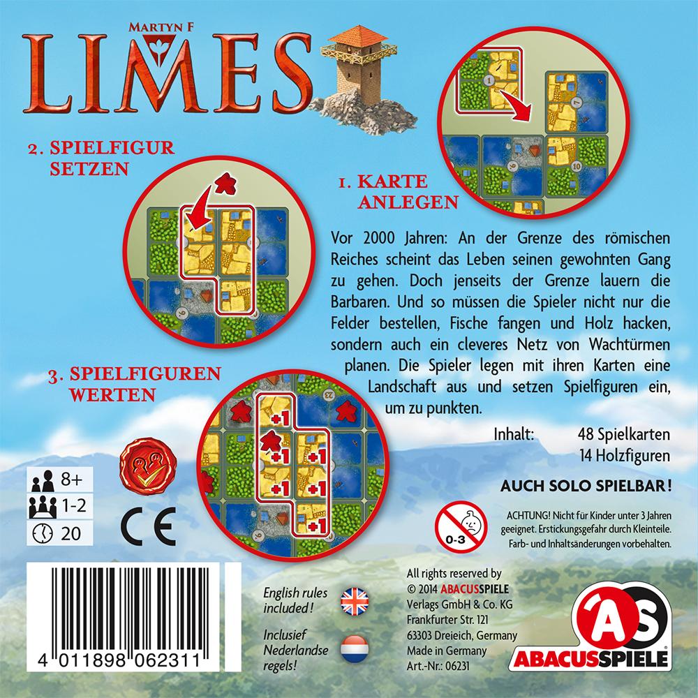 Rückseite: 4011898062311 | Limes | Martyn F | Spiel | 06141 | Deutsch | 2014 | ABACUS