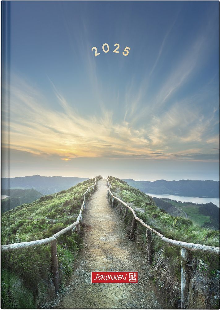 Cover: 4061947128833 | Buchkalender Modell 795 (2025) Mountain Trail | 1 Seite = 1 Tag, A5