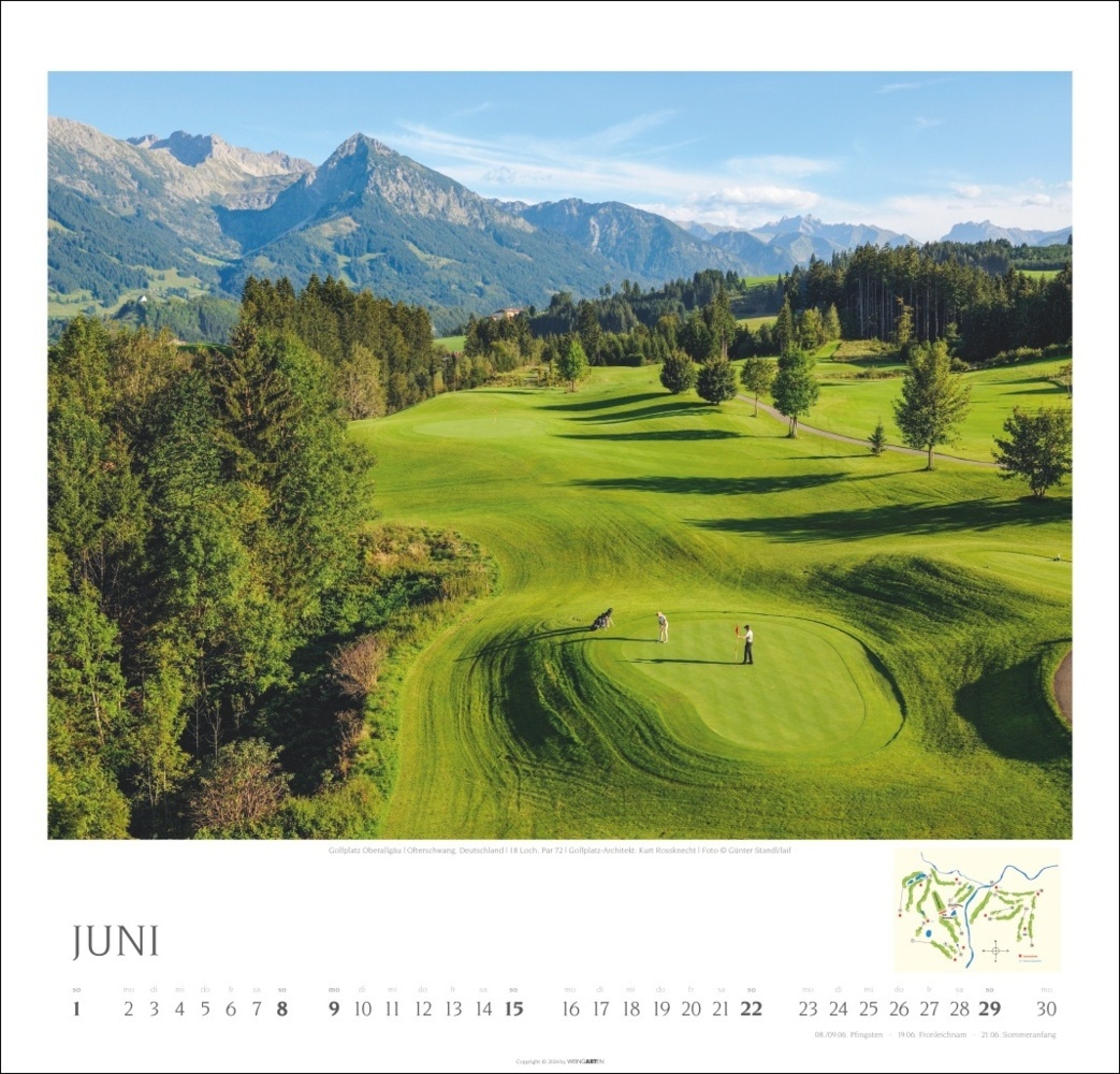 Bild: 9783839900314 | Golf Kalender 2025 | Kalender | Spiralbindung | 14 S. | Deutsch | 2025